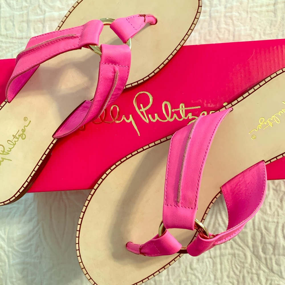 Lilly Pulitzer McKim Sandal - Bright Pink